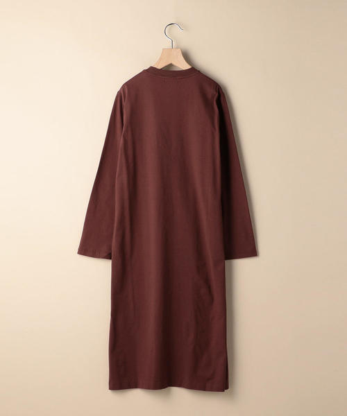 BEAUTY&YOUTH UNITED ARROWS（ビューティーアンドユースユナイテッドアローズ）の「BY コットンスリットロングスリーブワンピース ◆（ワンピース・レディース・ブラック/ダークブラウン/ベージュ・FREE）」の5枚目の写真