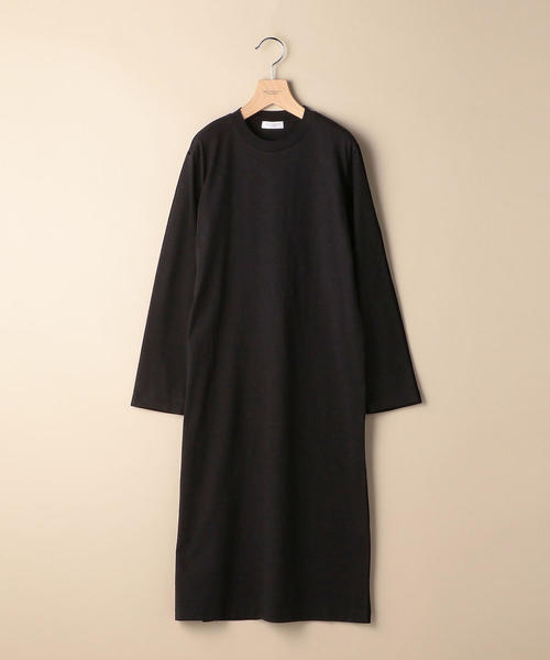 BEAUTY&YOUTH UNITED ARROWS（ビューティーアンドユースユナイテッドアローズ）の「BY コットンスリットロングスリーブワンピース ◆（ワンピース・レディース・ブラック/ダークブラウン/ベージュ・FREE）」の6枚目の写真