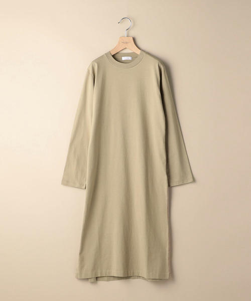 BEAUTY&YOUTH UNITED ARROWS（ビューティーアンドユースユナイテッドアローズ）の「BY コットンスリットロングスリーブワンピース ◆（ワンピース・レディース・ブラック/ダークブラウン/ベージュ・FREE）」の7枚目の写真