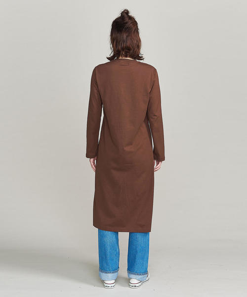 BEAUTY&YOUTH UNITED ARROWS（ビューティーアンドユースユナイテッドアローズ）の「BY コットンスリットロングスリーブワンピース ◆（ワンピース・レディース・ブラック/ダークブラウン/ベージュ・FREE）」の8枚目の写真