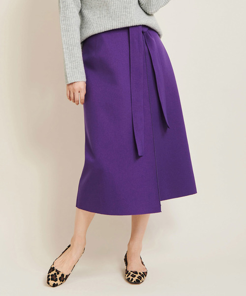 The Virgnia（ザ ヴァージニア）の「リバーシブルセミタイトスカート（スカート・レディース・パープル/ラベンダー/グリーン・36/38）」の2枚目の写真