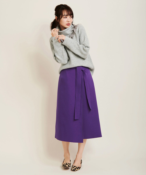 The Virgnia（ザ ヴァージニア）の「リバーシブルセミタイトスカート（スカート・レディース・パープル/ラベンダー/グリーン・36/38）」の10枚目の写真