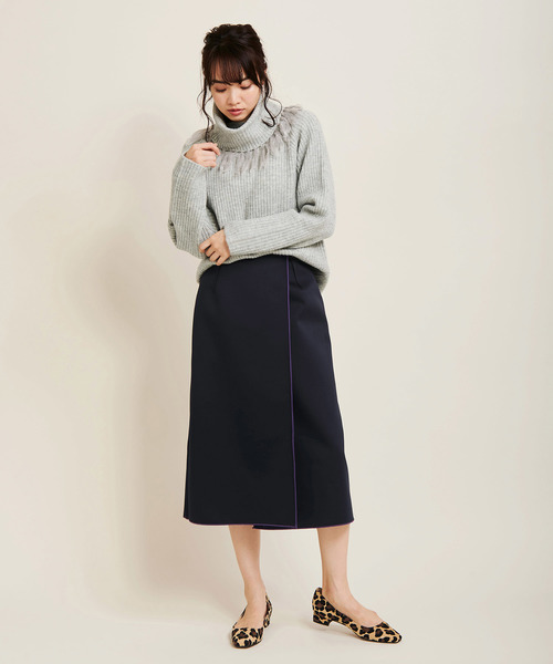 The Virgnia（ザ ヴァージニア）の「リバーシブルセミタイトスカート（スカート・レディース・パープル/ラベンダー/グリーン・36/38）」の19枚目の写真