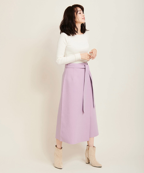 The Virgnia（ザ ヴァージニア）の「リバーシブルセミタイトスカート（スカート・レディース・パープル/ラベンダー/グリーン・36/38）」の4枚目の写真