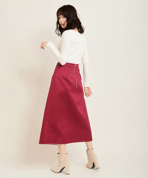 The Virgnia（ザ ヴァージニア）の「リバーシブルセミタイトスカート（スカート・レディース・パープル/ラベンダー/グリーン・36/38）」の22枚目の写真