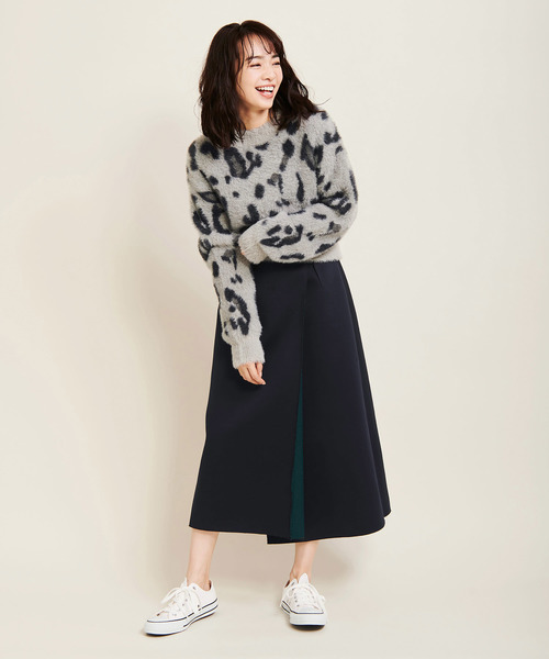 The Virgnia（ザ ヴァージニア）の「リバーシブルセミタイトスカート（スカート・レディース・パープル/ラベンダー/グリーン・36/38）」の20枚目の写真