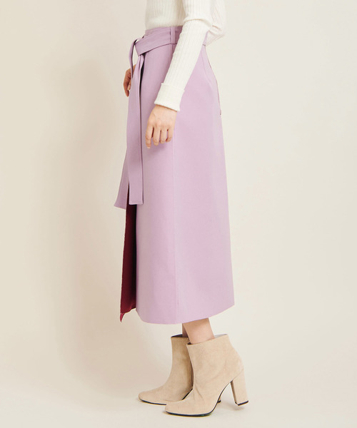 The Virgnia（ザ ヴァージニア）の「リバーシブルセミタイトスカート（スカート・レディース・パープル/ラベンダー/グリーン・36/38）」の14枚目の写真