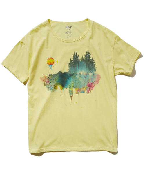 rehacer(レアセル)の「rehacer : Contrast World On Made in Japan Body / コントラスト ワールド Tシャツ メイドインジャパン(Tシャツ/カットソー・メンズ・ホワイト/グレー/イエロー・SMALL/MEDIUM/LARGE/X-LARGE/XX-LARGE/X-SMALL)」の11枚目の写真