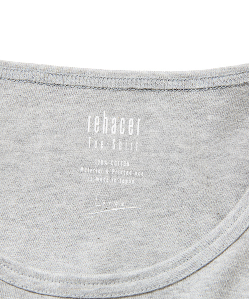 rehacer(レアセル)の「rehacer : Contrast World On Made in Japan Body / コントラスト ワールド Tシャツ メイドインジャパン(Tシャツ/カットソー・メンズ・ホワイト/グレー/イエロー・SMALL/MEDIUM/LARGE/X-LARGE/XX-LARGE/X-SMALL)」の5枚目の写真
