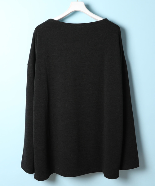AMERICAN RAG CIE(アメリカンラグシー)の「アメリカンラグシー AMERICAN RAG CIE / スーパービッグシルエットニットボートネック【WEB限定】(ニット/セーター・メンズ・ブラック/ヘザーグレー/ブルー系その他・1/2/3)」の11枚目の写真