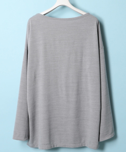 AMERICAN RAG CIE(アメリカンラグシー)の「アメリカンラグシー AMERICAN RAG CIE / スーパービッグシルエットニットボートネック【WEB限定】(ニット/セーター・メンズ・ブラック/ヘザーグレー/ブルー系その他・1/2/3)」の9枚目の写真