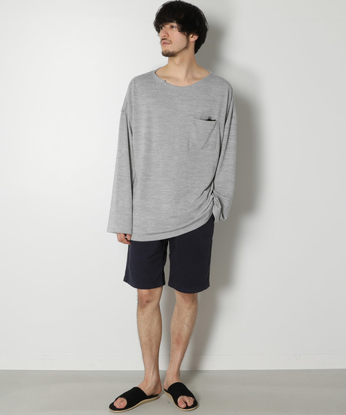 AMERICAN RAG CIE(アメリカンラグシー)の「アメリカンラグシー AMERICAN RAG CIE / スーパービッグシルエットニットボートネック【WEB限定】(ニット/セーター・メンズ・ブラック/ヘザーグレー/ブルー系その他・1/2/3)」の20枚目の写真