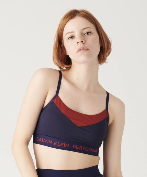 Calvin Klein Performance カルバンクラインパフォーマンス の Calvin Klein Performance ストラップ パネル スポーツ ブラトップ ブラジャー Wear