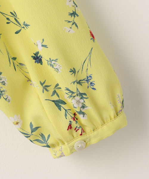 liflattie ships（リフラティ シップス）の「liflattie ships:クレープフラワー2WAYブラウス（シャツ/ブラウス・レディース・オフホワイト/ブラック/イエロー・SMALL/MEDIUM）」の5枚目の写真