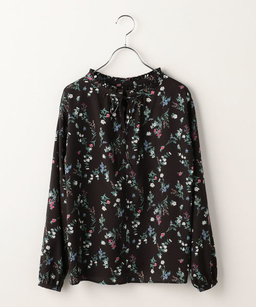 liflattie ships（リフラティ シップス）の「liflattie ships:クレープフラワー2WAYブラウス（シャツ/ブラウス・レディース・オフホワイト/ブラック/イエロー・SMALL/MEDIUM）」の11枚目の写真