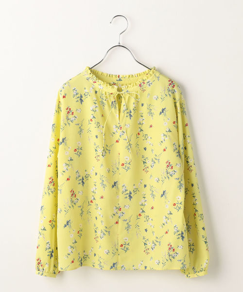 liflattie ships（リフラティ シップス）の「liflattie ships:クレープフラワー2WAYブラウス（シャツ/ブラウス・レディース・オフホワイト/ブラック/イエロー・SMALL/MEDIUM）」の12枚目の写真