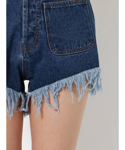 jouetie（ジュエティ）の「ダメージデニムショーパン（デニムパンツ・レディース・ライトブルー/ブラック/ブルー・MEDIUM）」の13枚目の写真