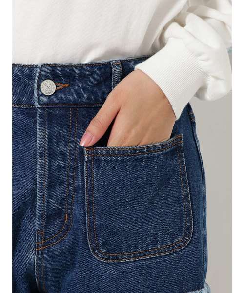 jouetie（ジュエティ）の「ダメージデニムショーパン（デニムパンツ・レディース・ライトブルー/ブラック/ブルー・MEDIUM）」の18枚目の写真