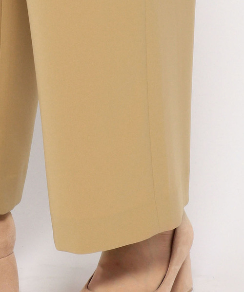 A/C DESIGN BY ALPHA CUBIC（エーシーデザインバイアルファキュービック）の「【カタログ掲載】タックワイドパンツ（その他パンツ・レディース・ネイビー/ベージュ・64/67/70/61）」の16枚目の写真