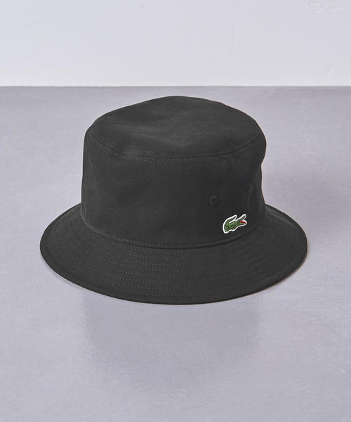 LACOSTE（ラコステ）の「＜LACOSTE（ラコステ）＞ ピケ バケットハット†（ハット・メンズ・ブラック/ネイビー/コバルトブルー・FREE）」の2枚目の写真