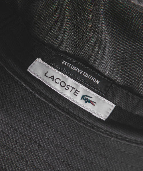 LACOSTE（ラコステ）の「＜LACOSTE（ラコステ）＞ ピケ バケットハット†（ハット・メンズ・ブラック/ネイビー/コバルトブルー・FREE）」の7枚目の写真