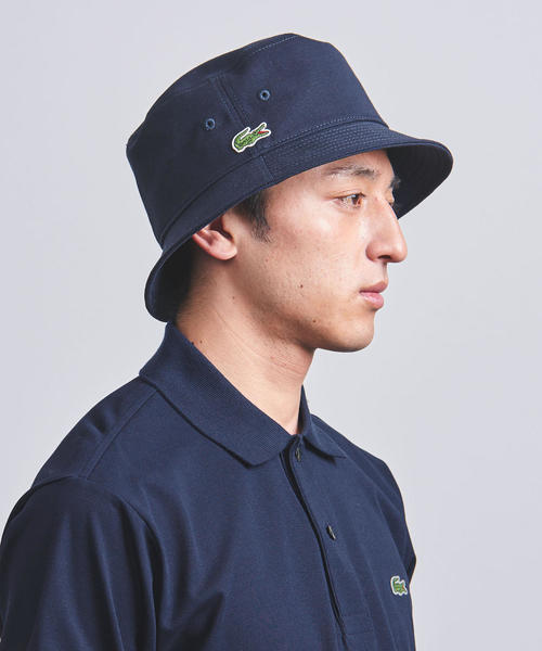 LACOSTE（ラコステ）の「＜LACOSTE（ラコステ）＞ ピケ バケットハット†（ハット・メンズ・ブラック/ネイビー/コバルトブルー・FREE）」の9枚目の写真