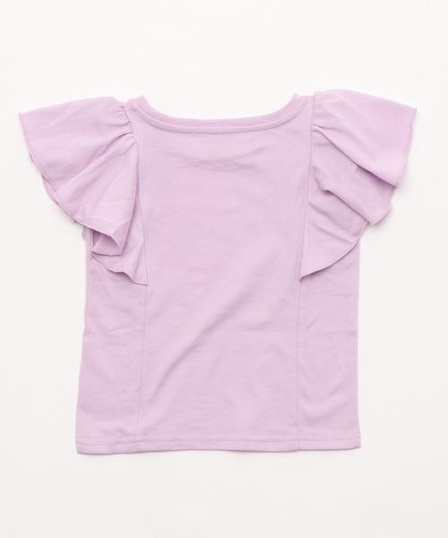 GLOBAL WORK（グローバルワーク）の「【キッズ】ショルダーフリルＴ半袖/830105（Tシャツ/カットソー・キッズ・ブラック/イエロー/その他1/パープル系その他2/ライトピンク・SMALL/MEDIUM/LARGE/X-LARGE/XX-LARGE）」の6枚目の写真