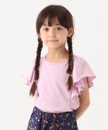 GLOBAL WORK | 【キッズ】ショルダーフリルＴ半袖/830105(Tシャツ/カットソー)