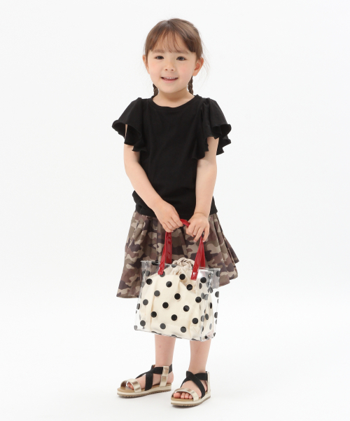 GLOBAL WORK（グローバルワーク）の「【キッズ】ショルダーフリルＴ半袖/830105（Tシャツ/カットソー・キッズ・ブラック/イエロー/その他1/パープル系その他2/ライトピンク・SMALL/MEDIUM/LARGE/X-LARGE/XX-LARGE）」の16枚目の写真