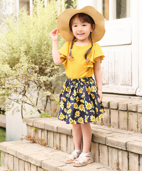 GLOBAL WORK（グローバルワーク）の「【キッズ】ショルダーフリルＴ半袖/830105（Tシャツ/カットソー・キッズ・ブラック/イエロー/その他1/パープル系その他2/ライトピンク・SMALL/MEDIUM/LARGE/X-LARGE/XX-LARGE）」の9枚目の写真