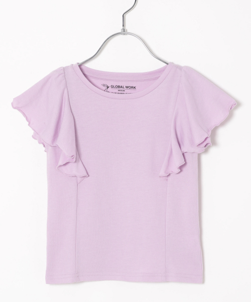 GLOBAL WORK（グローバルワーク）の「【キッズ】ショルダーフリルＴ半袖/830105（Tシャツ/カットソー・キッズ・ブラック/イエロー/その他1/パープル系その他2/ライトピンク・SMALL/MEDIUM/LARGE/X-LARGE/XX-LARGE）」の20枚目の写真