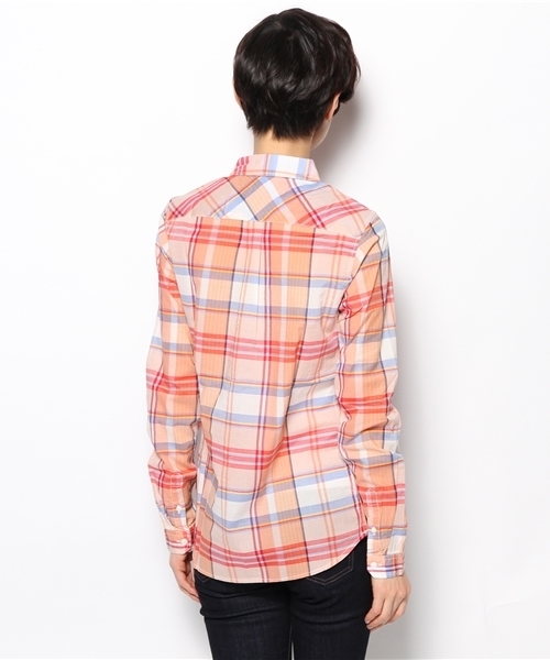 TOMMY HILFIGER（トミーヒルフィガー）の「ARIA CHK SHIRT（シャツ/ブラウス・レディース・ピンク・SMALL/LARGE/MEDIUM）」の3枚目の写真