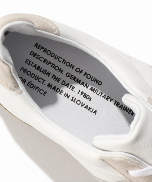 REPRODUCTION OF FOUND(リプロダクションオブファウンド)の「REPRODUCTION OF FOUND / リプロダクション オブ ファウンド 別注 ジャーマントレーナー(スニーカー・メンズ・ホワイト・44/41/42/40)」の11枚目の写真