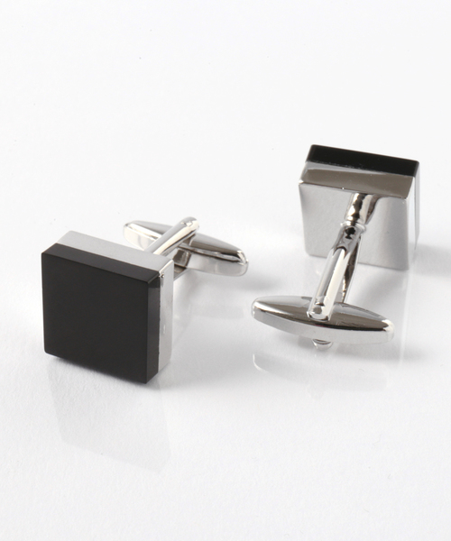 Quit Running（クイトランニング）の「英国ブランド ステンレス カフス（カフリンクス・メンズ・シルバーグレー/シルバー/ピンクゴールド/ゴールド/シルバー系その他/ブラック/シルバー系その他2/ライトブルー/ブラック系その他2/ブラック系その他/ストライプ・FREE）」の3枚目の写真
