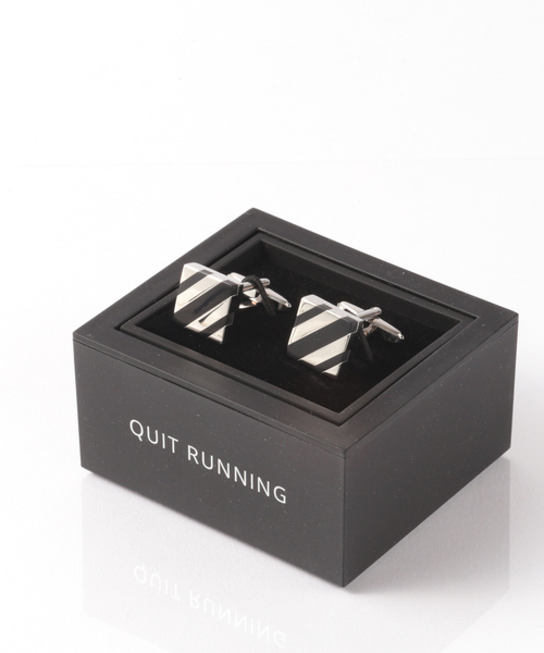 Quit Running（クイトランニング）の「英国ブランド ステンレス カフス（カフリンクス・メンズ・シルバーグレー/シルバー/ピンクゴールド/ゴールド/シルバー系その他/ブラック/シルバー系その他2/ライトブルー/ブラック系その他2/ブラック系その他/ストライプ・FREE）」の11枚目の写真