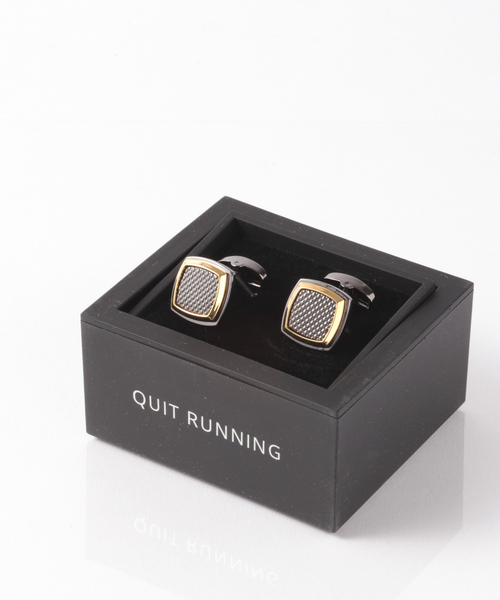 Quit Running（クイトランニング）の「英国ブランド ステンレス カフス（カフリンクス・メンズ・シルバーグレー/シルバー/ピンクゴールド/ゴールド/シルバー系その他/ブラック/シルバー系その他2/ライトブルー/ブラック系その他2/ブラック系その他/ストライプ・FREE）」の12枚目の写真
