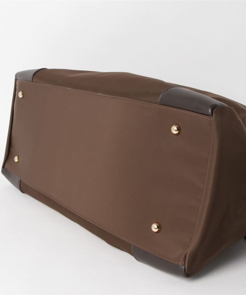 VitaFelice（ヴィータフェリーチェ）の「ボストンバッグ 旅行バッグ A4 出張バッグ 斜めがけ 2wayショルダーバッグ ボストンバック ユニセックス サマーバッグ トラベルバッグ（ボストンバッグ・レディース・ベージュ系その他/ブラック/ブラウン・FREE）」の5枚目の写真