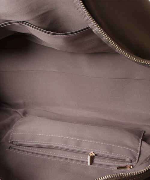 VitaFelice（ヴィータフェリーチェ）の「ボストンバッグ 旅行バッグ A4 出張バッグ 斜めがけ 2wayショルダーバッグ ボストンバック ユニセックス サマーバッグ トラベルバッグ（ボストンバッグ・レディース・ベージュ系その他/ブラック/ブラウン・FREE）」の6枚目の写真