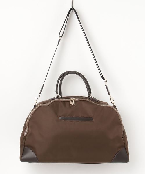 VitaFelice（ヴィータフェリーチェ）の「ボストンバッグ 旅行バッグ A4 出張バッグ 斜めがけ 2wayショルダーバッグ ボストンバック ユニセックス サマーバッグ トラベルバッグ（ボストンバッグ・レディース・ベージュ系その他/ブラック/ブラウン・FREE）」の9枚目の写真