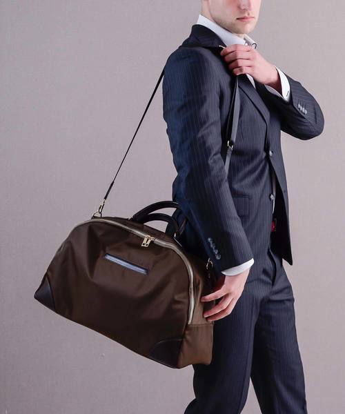 VitaFelice（ヴィータフェリーチェ）の「ボストンバッグ 旅行バッグ A4 出張バッグ 斜めがけ 2wayショルダーバッグ ボストンバック ユニセックス サマーバッグ トラベルバッグ（ボストンバッグ・レディース・ベージュ系その他/ブラック/ブラウン・FREE）」の15枚目の写真