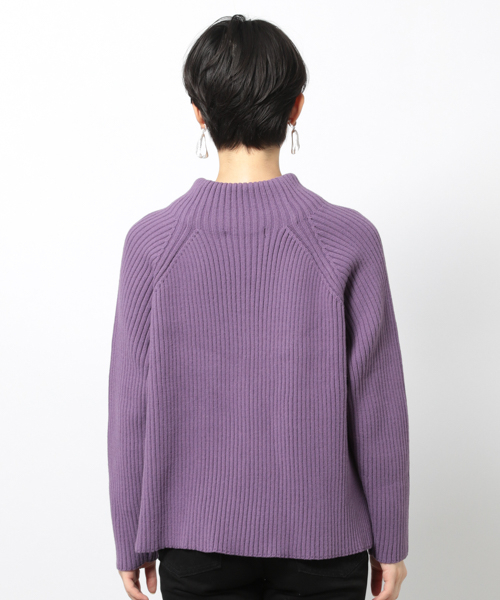 PAGEBOY（ページボーイ）の「クリアニットタートルプルオーバー（ニット/セーター・レディース・ブラック/グレー/オフホワイト/ダークパープル/モカ/ライトパープル・FREE）」の12枚目の写真