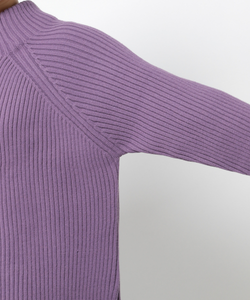 PAGEBOY（ページボーイ）の「クリアニットタートルプルオーバー（ニット/セーター・レディース・ブラック/グレー/オフホワイト/ダークパープル/モカ/ライトパープル・FREE）」の16枚目の写真