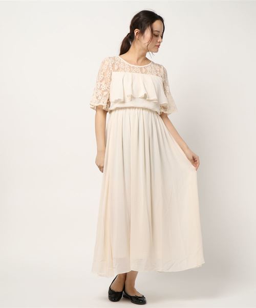 Cinderella(シンデレラ)の「ドレス 結婚式 ワンピース パーティー ロング レースドレス ロングドレス 長袖 ロング丈 結婚式 披露宴 二次会 レース 二次会 ドレス お呼ばれ(ドレス・レディース・ネイビー/ブラウン/グレー/ラベンダー/ブルーグリーン/ベージュ/ブラック/グリーン/グレイッシュブルー/ライトブラック/ダークブラウン/ワインレッド/ピンク/パープル系・SMALL/LARGE/X-LARGE/MEDIUM/XX-LARGE/FREE)」の19枚目の写真