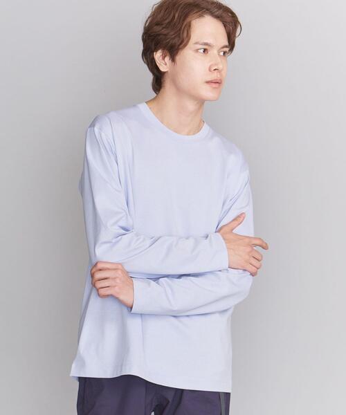 BEAUTY&YOUTH UNITED ARROWS（ビューティーアンドユースユナイテッドアローズ）の「BY ハイゲージコットン クルーネック カットソー（Tシャツ/カットソー・メンズ・ライトグレー/ホワイト/オリーブ/ブラック/ライトブルー・X-LARGE/SMALL/MEDIUM/LARGE）」の5枚目の写真