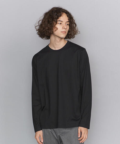 BEAUTY&YOUTH UNITED ARROWS（ビューティーアンドユースユナイテッドアローズ）の「BY ハイゲージコットン クルーネック カットソー（Tシャツ/カットソー・メンズ・ライトグレー/ホワイト/オリーブ/ブラック/ライトブルー・X-LARGE/SMALL/MEDIUM/LARGE）」の19枚目の写真