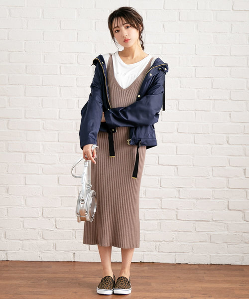 夢展望（ユメテンボウ）の「マウンテンパーカーブルゾン（ブルゾン・レディース・ブラック/ベージュ/ネイビー/カーキ・MEDIUM/LARGE）」の6枚目の写真