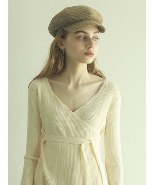 ACYM（アシーム）の「Corduroy volume キャスケット（キャスケット・レディース・ベージュ/ブラウン・FREE）」の16枚目の写真