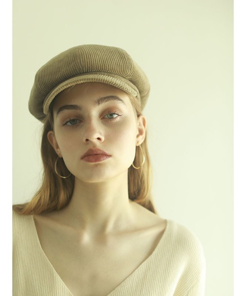 ACYM（アシーム）の「Corduroy volume キャスケット（キャスケット・レディース・ベージュ/ブラウン・FREE）」の11枚目の写真