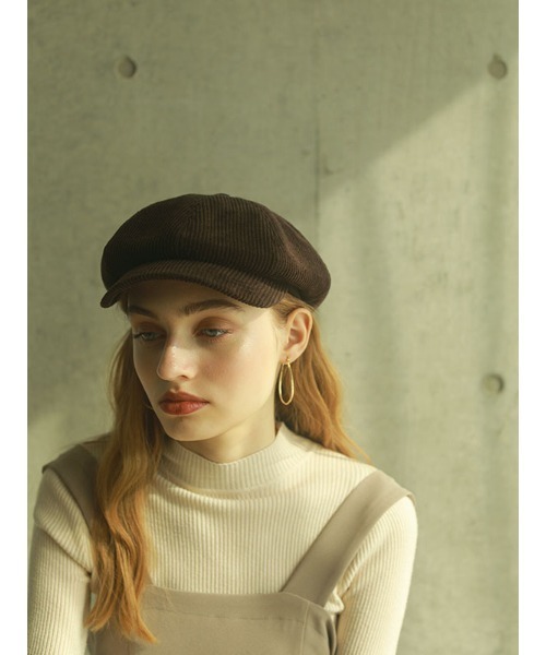 ACYM（アシーム）の「Corduroy volume キャスケット（キャスケット・レディース・ベージュ/ブラウン・FREE）」の13枚目の写真