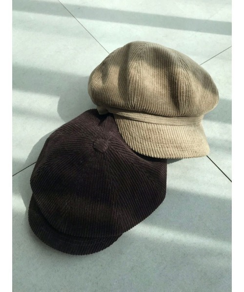 ACYM（アシーム）の「Corduroy volume キャスケット（キャスケット・レディース・ベージュ/ブラウン・FREE）」の19枚目の写真